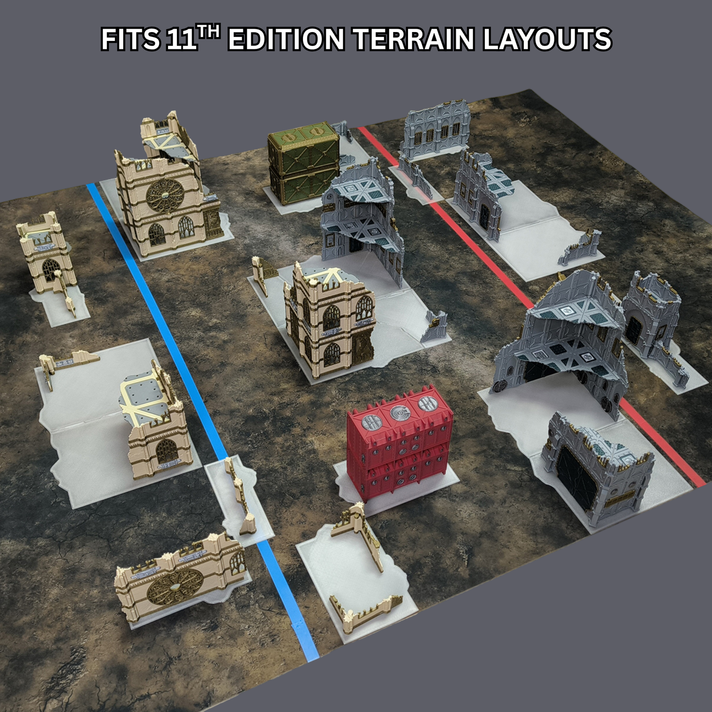 Space Dwarf Foldable Ruins — Full Color