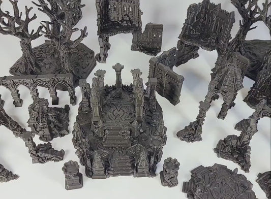 Drakenfel Jungle Ruins – Competitive Terrain Set for 28mm-32mm Fantasy Wargames & Age of Sigmar Tables