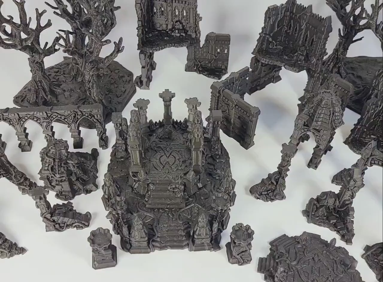 Drakenfel Jungle Ruins – Competitive Terrain Set for 28mm-32mm Fantasy Wargames & Age of Sigmar Tables