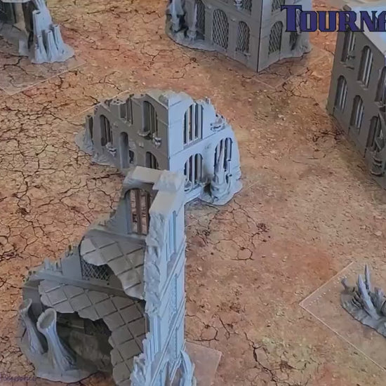 Full Hive Infestation Terrain Set – Alien Ruins & Scatter for Competitive Play, 28mm-32mm Wargames