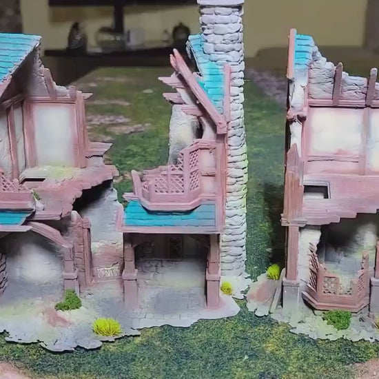 Briarwood Ruined Fantasy Buildings: 3D Printed Tabletop Terrain - 28mm Scale