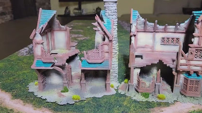 Briarwood Ruined Fantasy Buildings: 3D Printed Tabletop Terrain - 28mm Scale