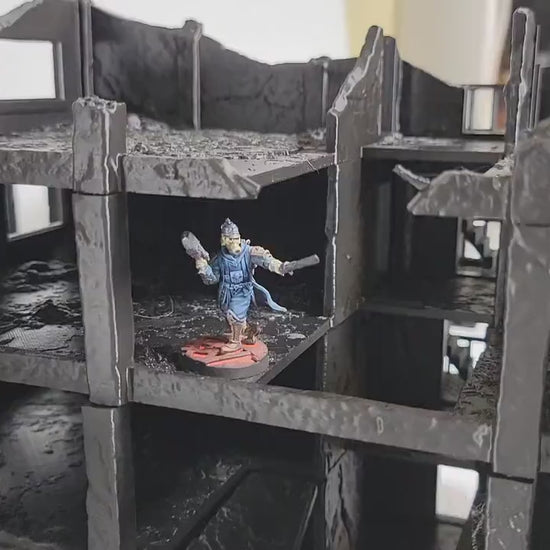 Ashfall City Ruins Terrain Set: 28-32mm Modern Urban Wargaming