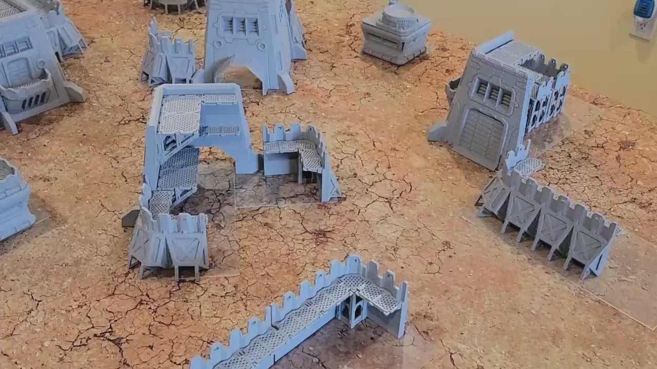 Trench Battlefield Terrain Set: Modular Wargaming Scenery