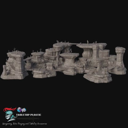 Reconfigurable Cliff Walls & Canyon Paths for Ambush Scenarios, 28–32mm