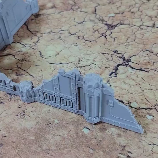 Imperial Library Ruins: Sci-Fi Wargaming Terrain - 28mm Scale