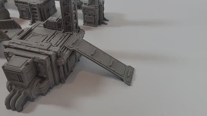 Industrial Terrain Set: Modular 28mm Wargame Scenery