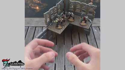 Foldable Eldar 10th Edition 40k Terrain: Space Elf Ruins - 40k Chapter Approved