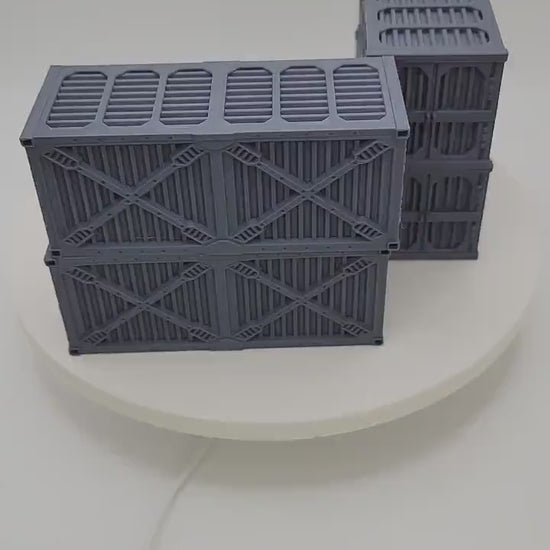 WARGAME SHIPPING CONTAINERS, Tabletop Terrain Gothic Sci-Fi Scatter Imperial Sector, Rpg & Wargame Scenery