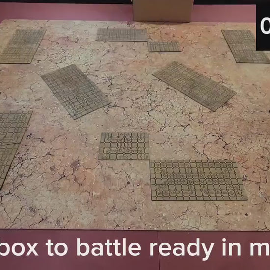 Foldable Tomb World Ruins Terrain Set: GW 2025 Tournament Ready Grimdark Scenery