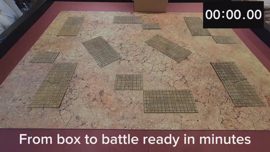 Foldable Tomb World Ruins Terrain Set: GW 2025 Tournament Ready Grimdark Scenery