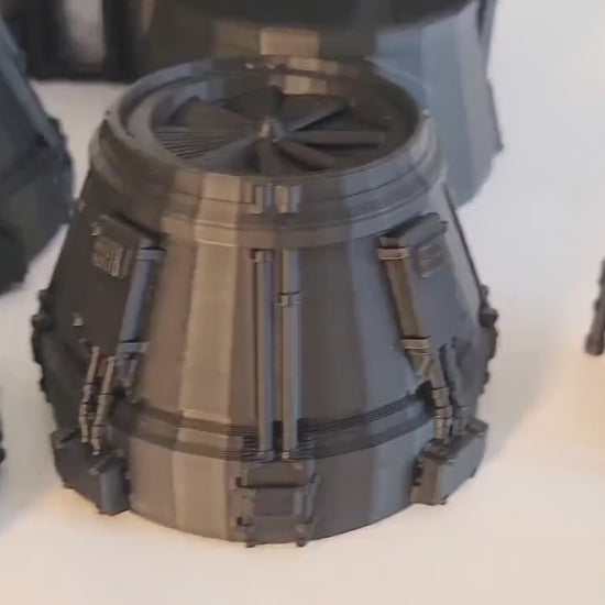 Cyberpunk NeoCity Terrain Set | Infinity-Scale Buildings, Power Station & Vehicles