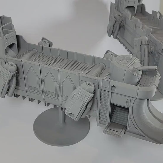 Gun Boat Cargo Tug Terrain. Floating Scenery 40k Inquisitor Cutter Marine Assault Ship. Skirmish tabletop games for docks in big cities.