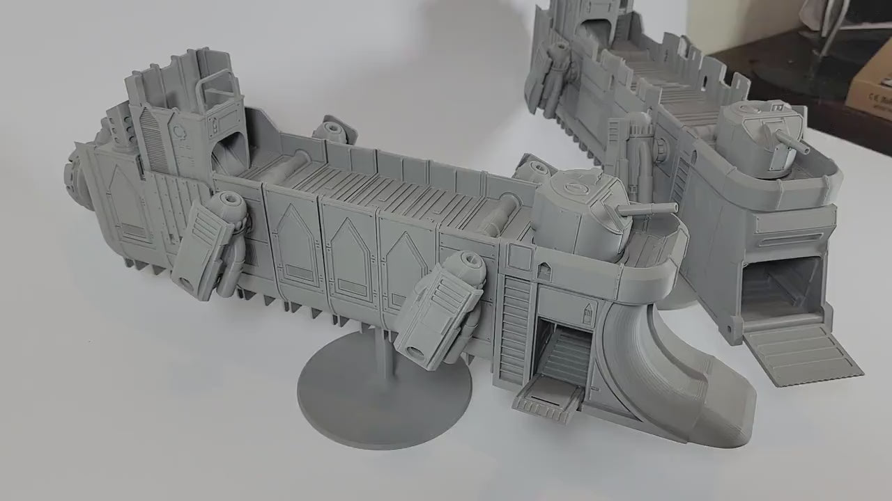 Gun Boat Cargo Tug Terrain. Floating Scenery 40k Inquisitor Cutter Marine Assault Ship. Skirmish tabletop games for docks in big cities.