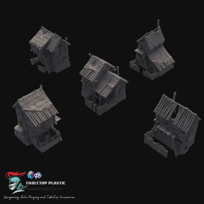 Accursed City Old Slum Houses