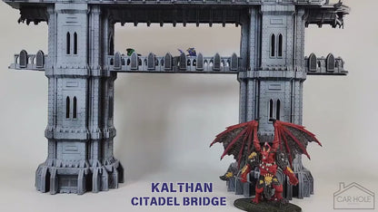 Kalthan Logistic Hub Terrain – Gothic Sci-Fi Modular Structures for Tabletop Wargaming, RPGs & Miniature Battles | Citadel Bridge