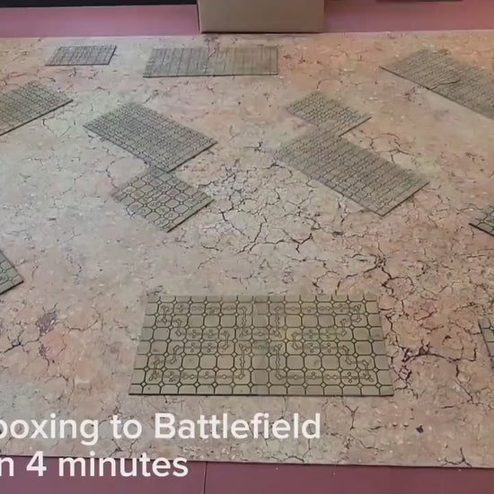 Foldable Gothic Ruins Terrain Set - Competitive Style 40k Terrain designed for GW Matched Play & 2025 Chapter Approved Tournament Companion