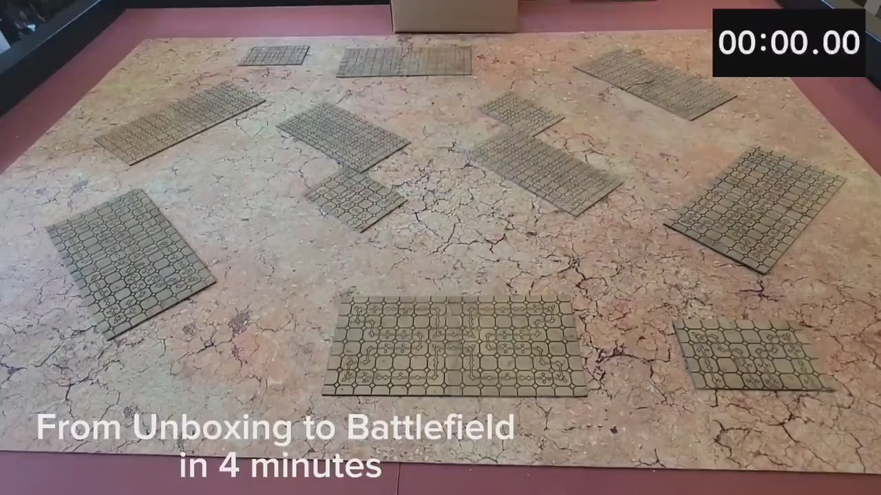 Foldable Gothic Ruins Terrain Set - Competitive Style 40k Terrain designed for GW Matched Play & 2025 Chapter Approved Tournament Companion