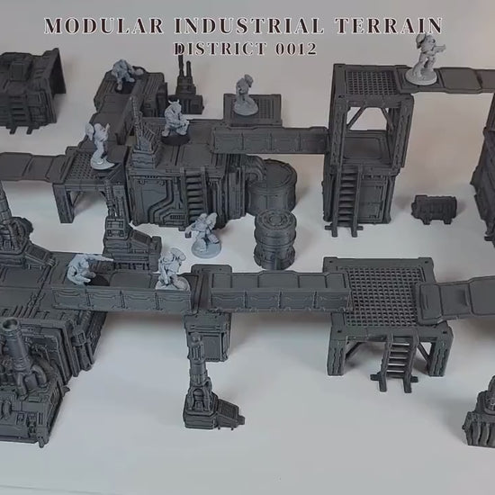 Modular Industrial Terrain: For Skirmish Sci-Fi Wargames - 28mm Scale