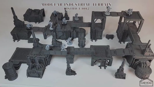 Modular Industrial Terrain: For Skirmish Sci-Fi Wargames - 28mm Scale