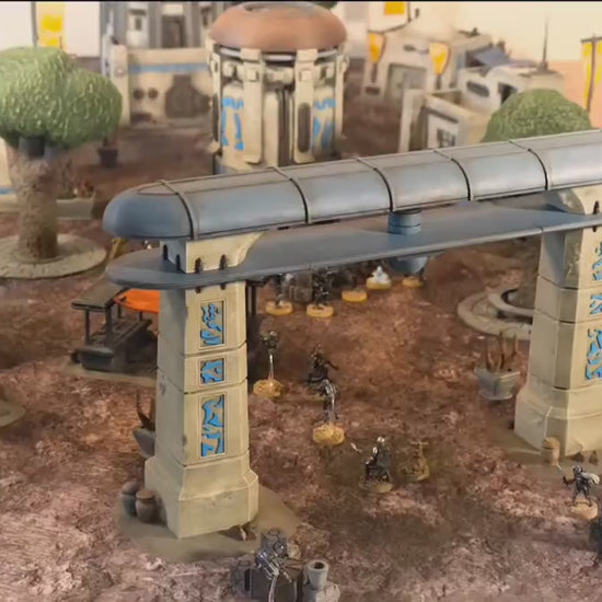 Star Wars Legion Desert Outpost Terrain — Tatooine-style Outer Rim settlement