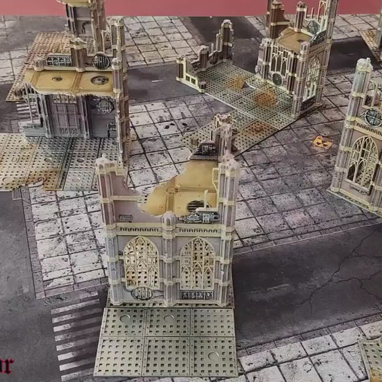Gothic Ruins Terrain Set - 28mm Scale Tabletop Wargaming