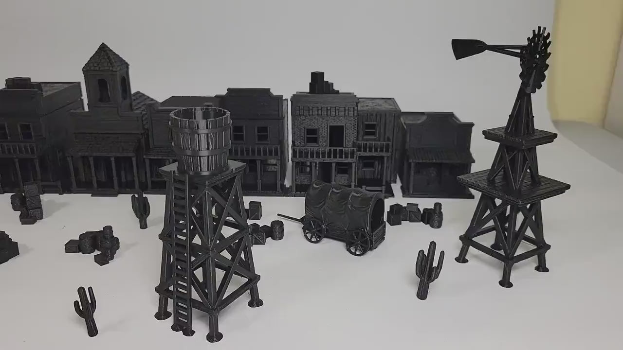Dreadwood Frontier: Climbable Rooftops & Dense Cover - Malifaux 4E Terrain