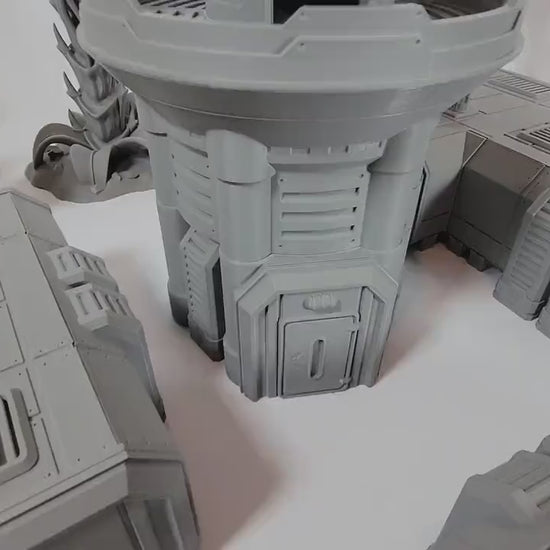 Jungle Death world Sci-Fi Terrain: Research Station Alien Forest - 28-32mm Scale