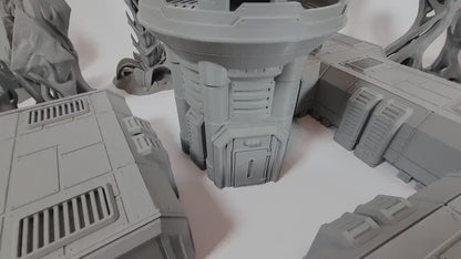 Jungle Death world Sci-Fi Terrain: Research Station Alien Forest - 28-32mm Scale