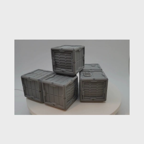 Scatter Shipping Container Set - Tabletop Terrain for Wargames, 3D-Printed, 28mm Scale