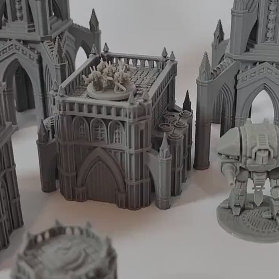 EPIC Wargame Terrain: Imperial Capital Monuments (Fits 6mm and 8mm scale games) Colossal Statues, Memorial Buildings, Archways, Gazebos