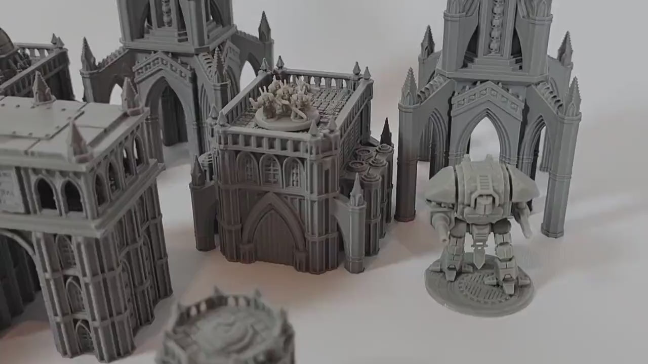 EPIC Wargame Terrain: Imperial Capital Monuments (Fits 6mm and 8mm scale games) Colossal Statues, Memorial Buildings, Archways, Gazebos