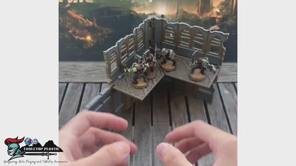 Foldable Gothic Ruins Terrain Set: Grimdark Tournament Ready