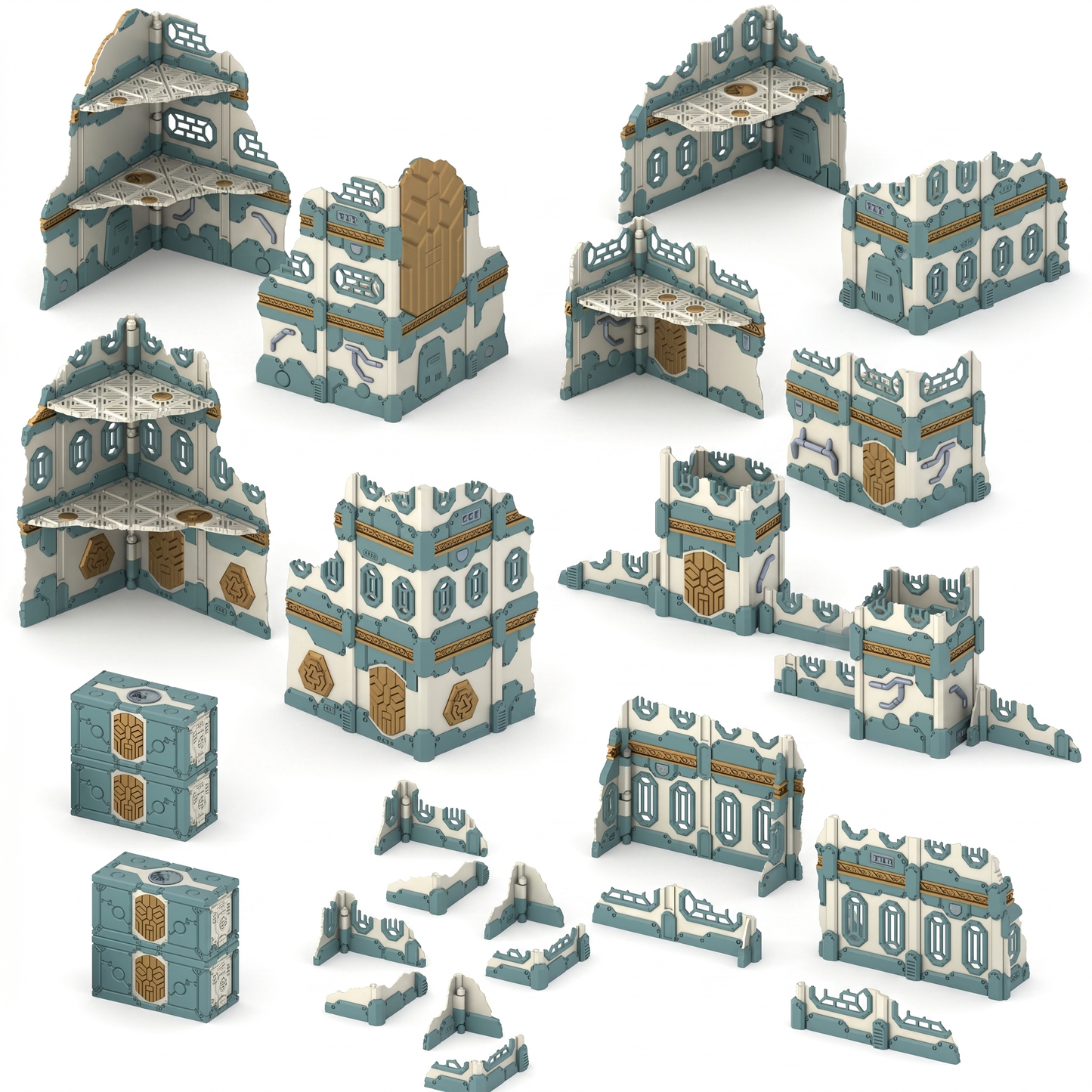 Space Dwarf Foldable Ruins — Full Color